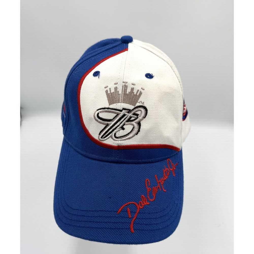 Vintage Dale Earnhardt Jr #8 Budweiser Racing Hat NASCAR Blue White Red Cap